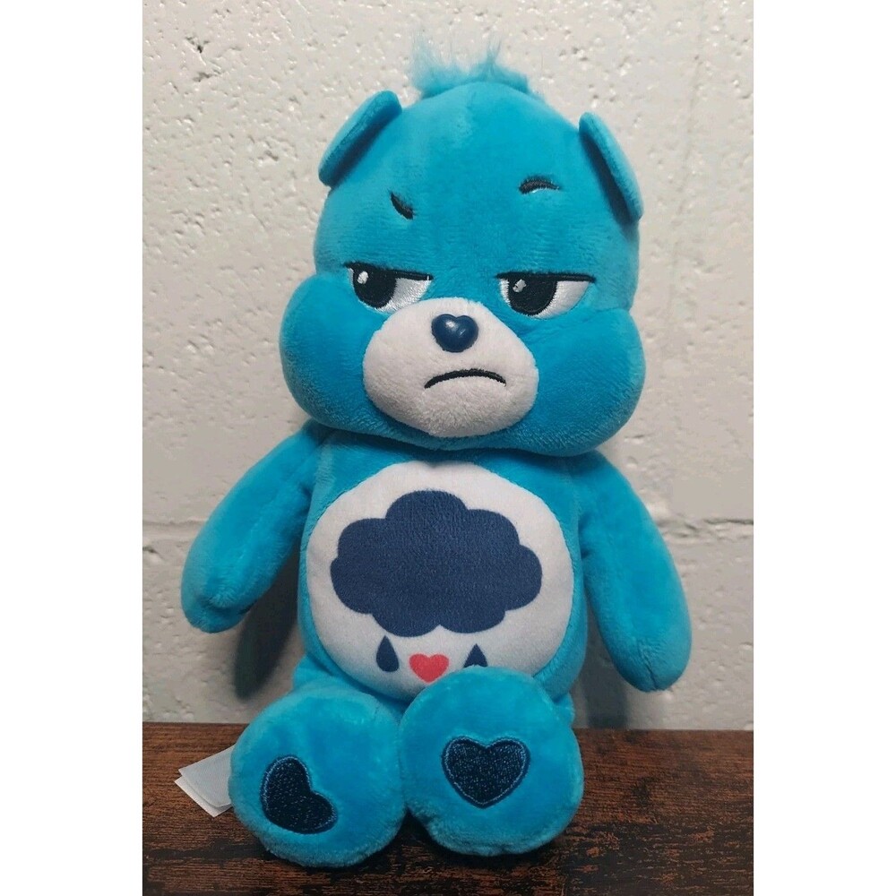 Care Bears Grumpy Cloud Plush Blue 10" 2020 Basic Fun Stuffed Animal Toy